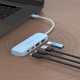 USB-хаб J5create 2 USB-A/2 USB-С Cyan (JCH342EC-N)