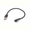 Кабель Cablexpert (CC-USB2-AMLML-0.2M), USB2.0 BM - Lightning, 0.2м, чорний