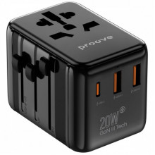 Універсальний адаптер Proove Trip 20W black