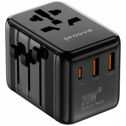 Універсальний адаптер Proove Trip 20W black