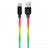 Кабель ColorWay USB-USB Type-C, 2.4А, 1м, Multicolor (CW-CBUC018-MC)