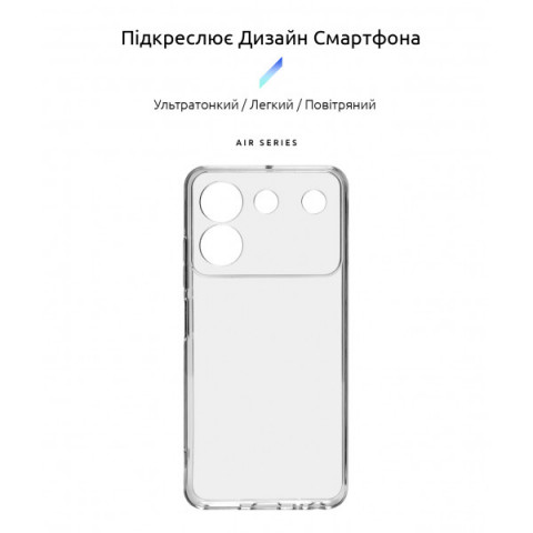 Чохол ArmorStandart Air для ZTE Blade A54 4G Camera cover Clear (ARM70711)