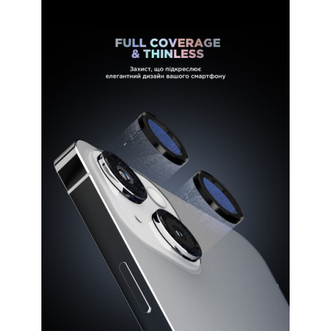 Захисне скло для камери ArmorStandart Supreme Black Icon для iPhone 15/15 Plus Black (ARM76585)
