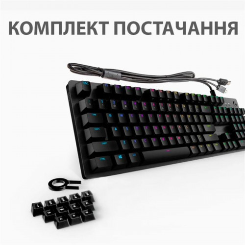 Клавiатура Logitech G512 Carbon Lightsync RGB Mechanical Black USB (920-008946)