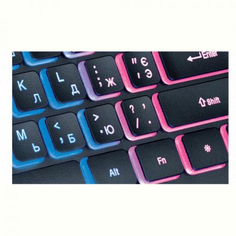 Клавіатура REAL-EL Comfort 8000 Backlit Ukr Black