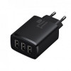 Мережевий зарядний пристрій Baseus Compact 17W (3 USB) Black (CCXJ020101)