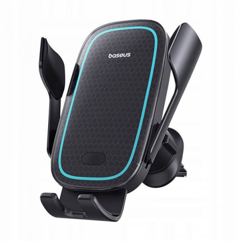 Автомобільний тримач з Бездротовим ЗП Baseus Milky Way Pro 15W black Купити в Україні