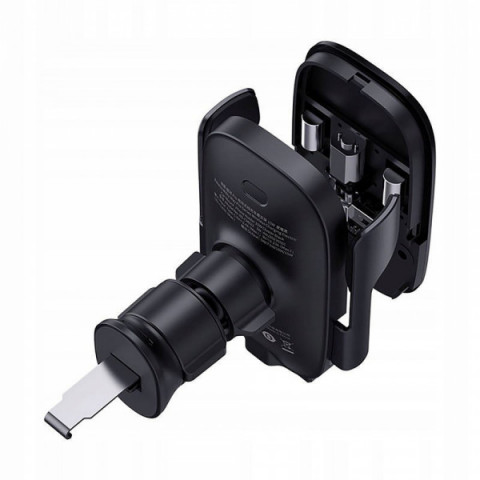 Автомобільний тримач з Бездротовим ЗП Baseus Milky Way Pro 15W black Купити в Україні