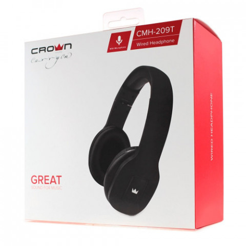 Гарнітура Crown CMH-209T Black