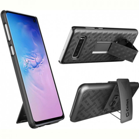 Чохол-накладка Verizon Shell and Holster для Samsung Galaxy S10 SM-G973 Black (51829VZRHOC)