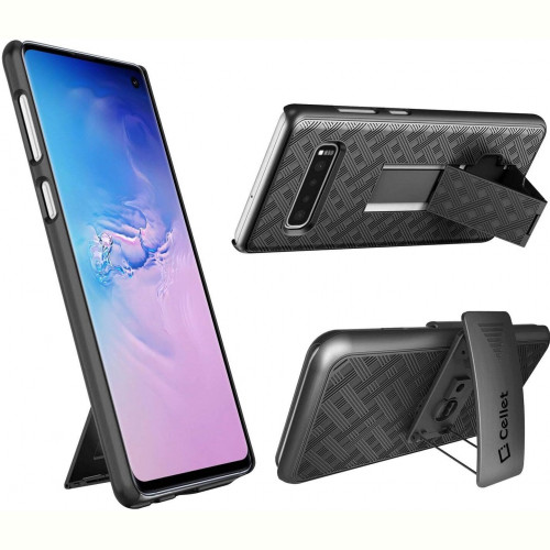 Чохол-накладка Verizon Shell and Holster для Samsung Galaxy S10 SM-G973 Black (51829VZRHOC)