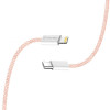 Кабель ColorWay Lightning + USB Type-C (M/M), 3.0 А, 1 м, Pink (CW-CBPDCL061-P)