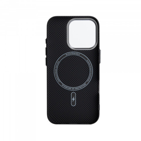 Чохол ArmorStandart LikeCarbon2 MagCase для Apple iPhone 15 Pro Kevlar Black (ARM88589)