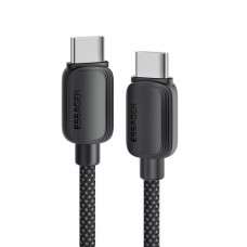 Кабель Essager Breeze USB Type-C - USB Type-C (M/M), 100W, 3 м Black (EXCTT1-WLC01-P)