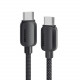 Кабель Essager Breeze USB Type-C - USB Type-C (M/M), 100W, 3 м Black (EXCTT1-WLC01-P)
