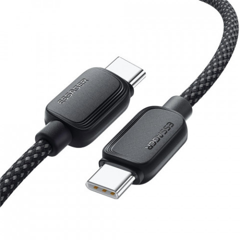 Кабель Essager Breeze USB Type-C - USB Type-C (M/M), 100W, 3 м Black (EXCTT1-WLC01-P)