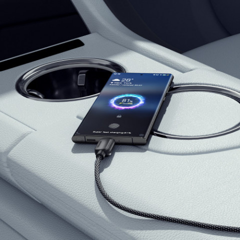Кабель Essager Breeze USB Type-C - USB Type-C (M/M), 100W, 3 м Black (EXCTT1-WLC01-P)