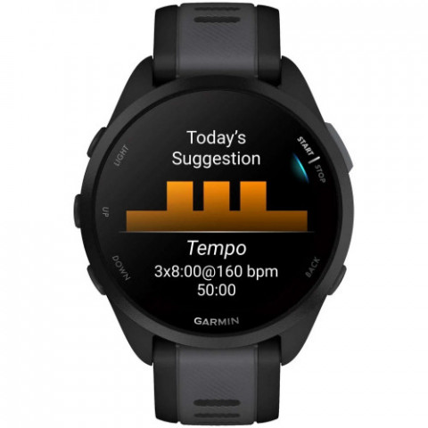 Смарт-годинник Garmin Forerunner 165 Black/Slate Gray (010-02863-AC)