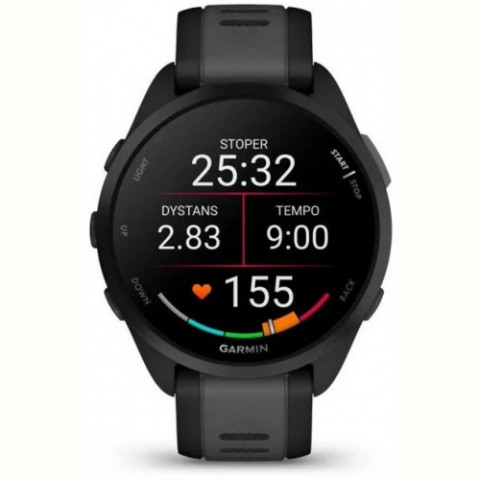 Смарт-годинник Garmin Forerunner 165 Black/Slate Gray (010-02863-AC)