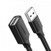 Кабель-подовжувач Ugreen US103 USB - USB (AM-AF), 3 м, Black (10317)
