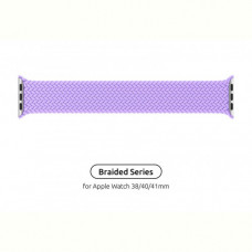 Ремінець Armorstandart Braided Solo Loop для Apple Watch 38mm/40mm/41mm Lavender Grey Size 6 (144 mm) (ARM64899)