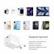Мережевий зарядний пристрій ColorWay GaN Mini 25W PD Port PPS USB-C White (CW-CHS052PDC-WT) + кабель USB Type-C