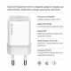 Мережевий зарядний пристрій ColorWay GaN Mini 25W PD Port PPS USB-C White (CW-CHS052PDC-WT) + кабель USB Type-C