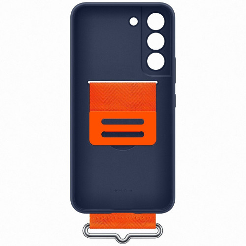 Чохол-накладка Samsung Silicone Cover with Strap для Samsung Galaxy S22 SM-S901 Navy (EF-GS901TNEGRU)