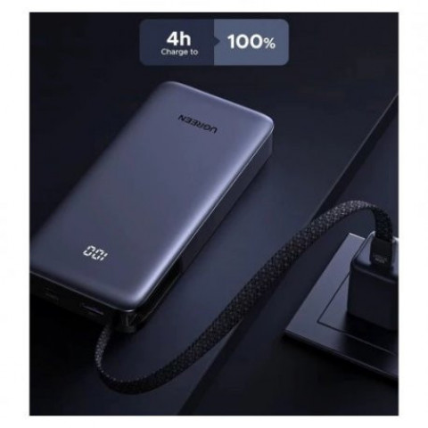 Зовнішній акумулятор Power Bank Ugreen 20000mAh 45W Gray (PB536)