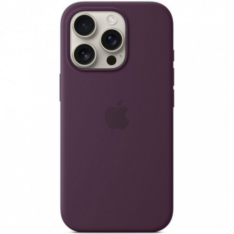 Чохол-накладка Apple Silicone Case with MagSafe для Apple iPhone 16 Pro Plum (MYYM3)