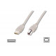 Кабель ASSMANN USB 2.0 (AM/BM) 1.8m, biege