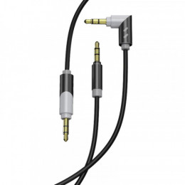 Аудіо-кабель SkyDolphin SR09 Rotate Aluminium Connector 3.5 мм-3.5 мм, 1 м, Black/Grey (AUX-000063) 