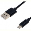 Кабель Grand-X USB-microUSB, Cu, 2.5м Black (PM025B) box