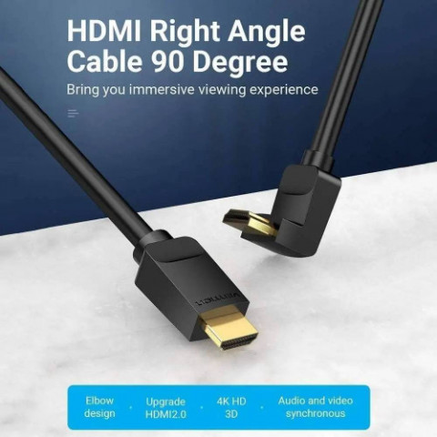 Кабель Vention HDMI - HDMI V 2.0 (M/M), 1 м, Black (AARBF)