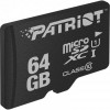 Карта пам`яті MicroSDHC 64GB UHS-I Class 10 Patriot LX (PSF64GMDC10)