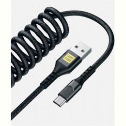Кабель Luxe Cube Dynamic USB-micro USB, 1.5м, Black (4446689101236) 