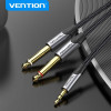 Кабель Vention 6.35 мм - 3.5 мм, 2m, Grey (BARHH)