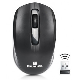 Мишка бездротова REAL-EL RM-304 Black USB