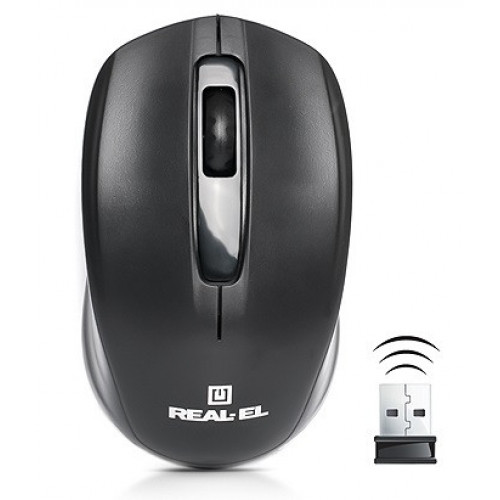 Мишка бездротова REAL-EL RM-304 Black USB
