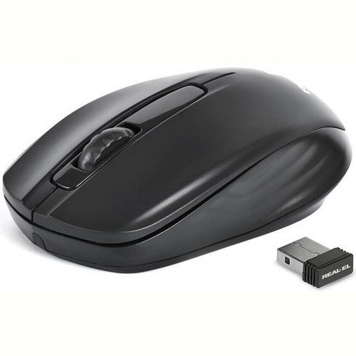 Мишка бездротова REAL-EL RM-304 Black USB
