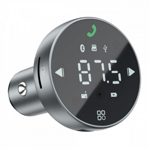 АЗП Proove FM Launcher Sound Sync 30W (PD+QC3.0) Type-C+USB gray Купити в Україні