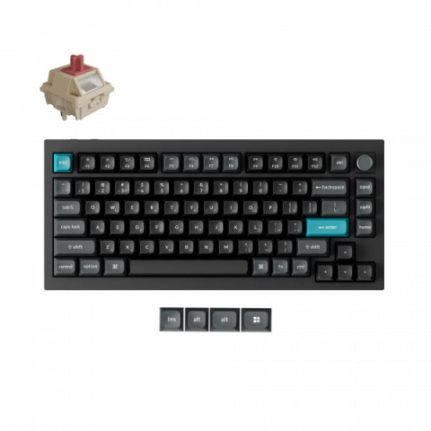 Клавіатура бездротова Keychron Q1 Ultra Keychron Red Switch Black RGB (Q1U-M1-UA) Купити в Україні