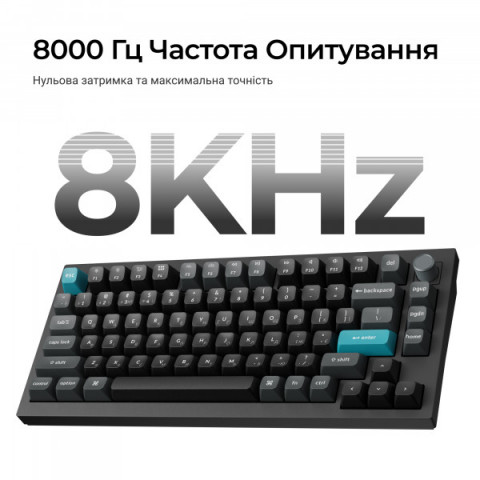 Клавіатура бездротова Keychron Q1 Ultra Keychron Red Switch Black RGB (Q1U-M1-UA) Купити в Україні