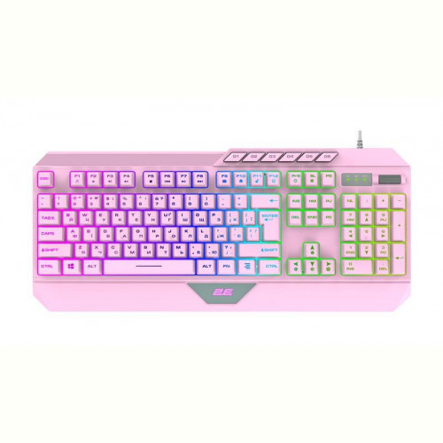 Клавіатура 2E Gaming KG315 RGB USB Pink Ukr (2E-KG315UPK)