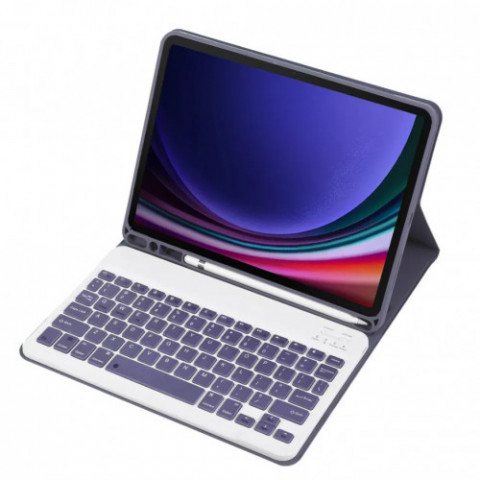Чохол з бездротовою клавіатурою BeCover для Samsung Galaxy Tab A9 SM-X115 Purple (712360)