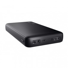 Акумулятор портативний літій-іонний power bank Trust Primo ECO, 15000мА·год, 2хUSB-A/USB-C, 15W, чорний