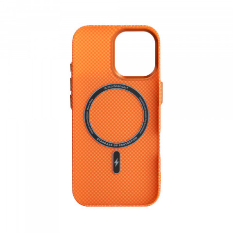 Чохол ArmorStandart LikeCarbon2 MagCase для Apple iPhone 16 Pro Max Kevlar Orange (ARM88595)