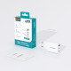 Мережевий зарядний пристрій Choetech (2хUSB-C+USB-A) White (PD3046-EU-WH)