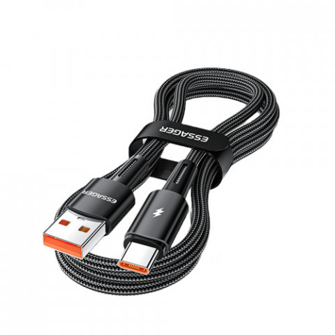 Кабель Essager Sunset USB - USB Type-C (M/M), 120W, 1 м Black (EXC120-CG01-P)
