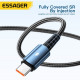 Кабель Essager Sunset USB - USB Type-C (M/M), 120W, 1 м Black (EXC120-CG01-P)